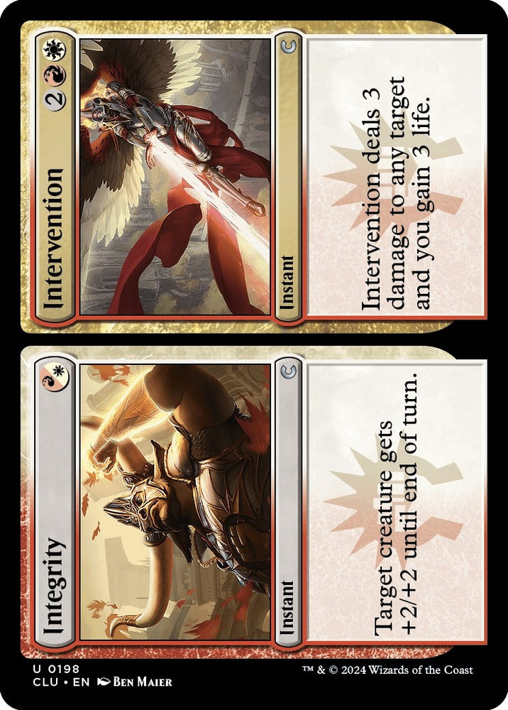 Image for Integrity // Intervention (198) [Ravnica: Clue Edition]