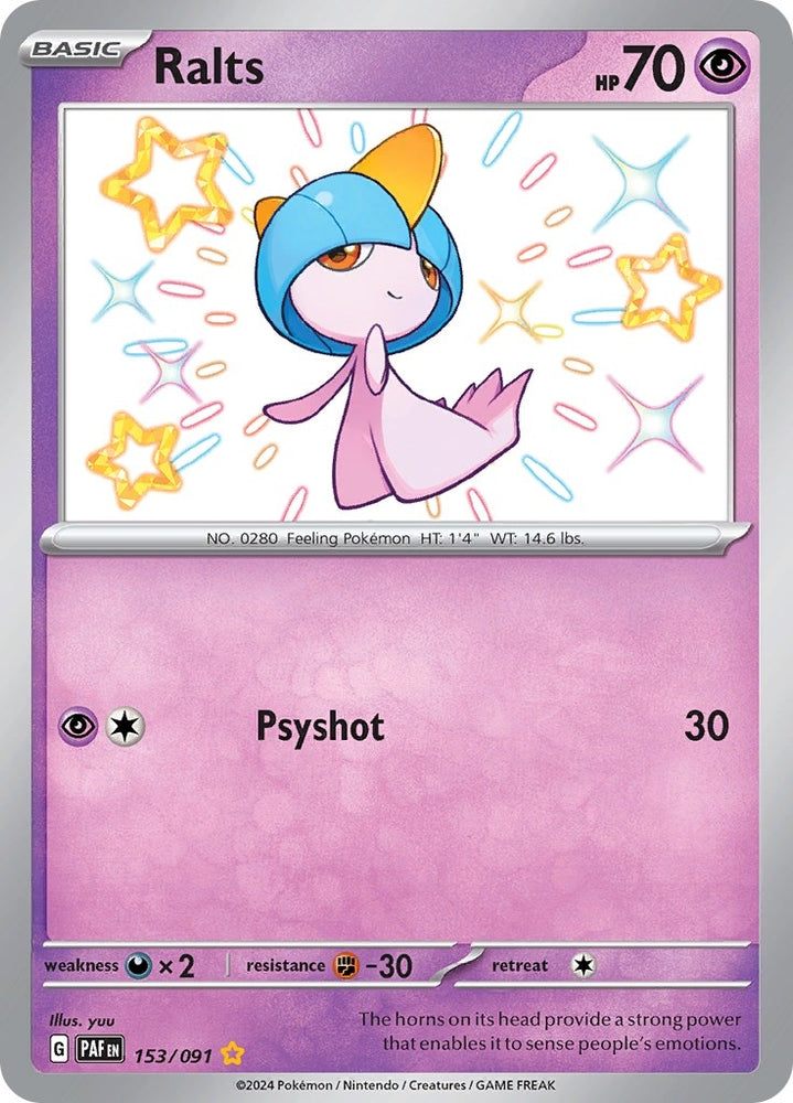 Image for Ralts - 153/091 (153/091) (PAF)