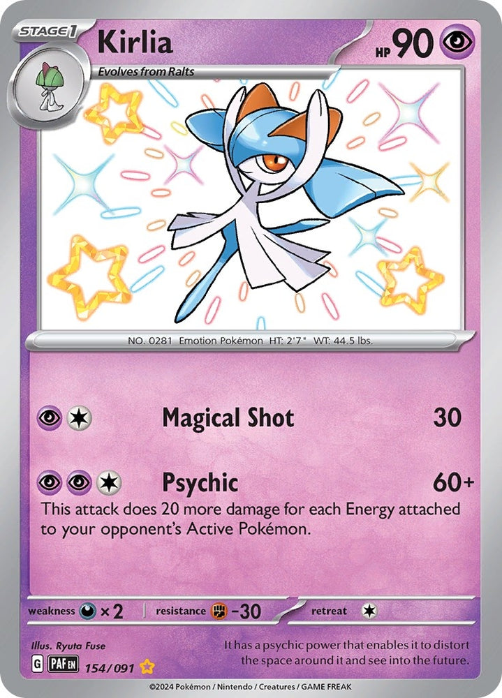 Image for Kirlia - 154/091 (154/091) [SV: Paldean Fates]