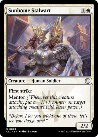 Image for Sunhome Stalwart (73) [Ravnica: Clue Edition]