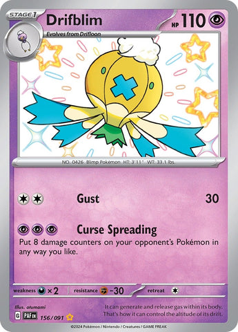Image for Drifblim (156/091) [SV: Paldean Fates]