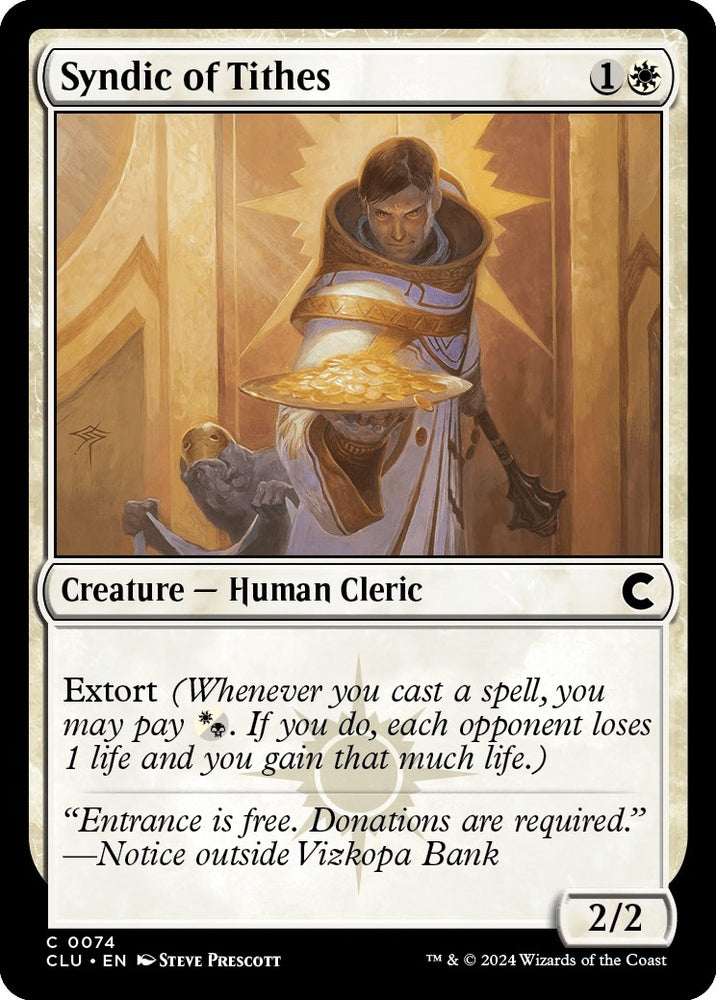 Image for Syndic of Tithes (74) [Ravnica: Clue Edition]