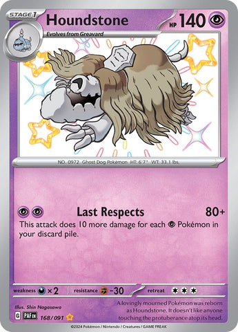 Image for Houndstone - 168/091 (168/091) [SV: Paldean Fates]