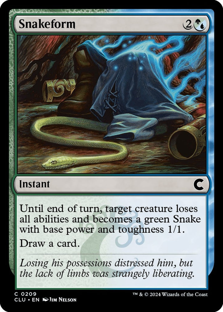 Image for Snakeform (209) [Ravnica: Clue Edition]