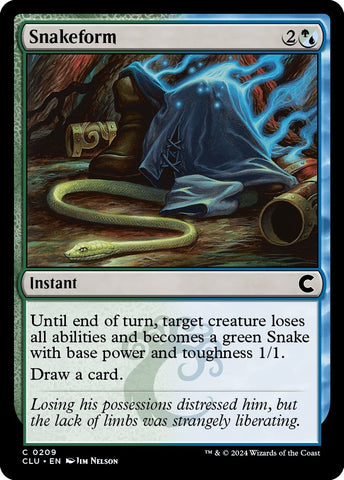 Image for Snakeform (209) [Ravnica: Clue Edition]