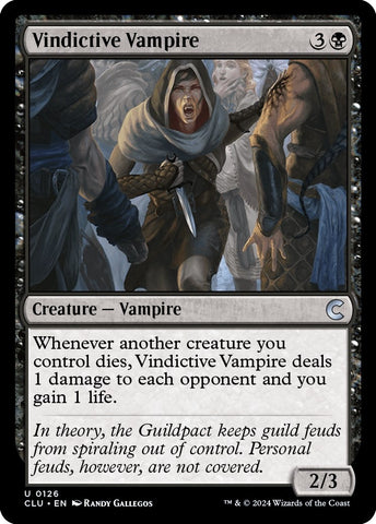 Image for Vindictive Vampire (126) [Ravnica: Clue Edition]