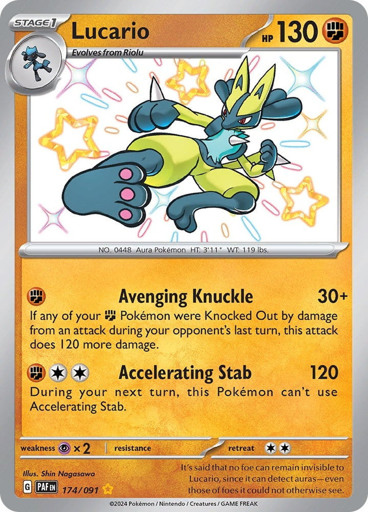 Image for Lucario (174/091) [SV: Paldean Fates]