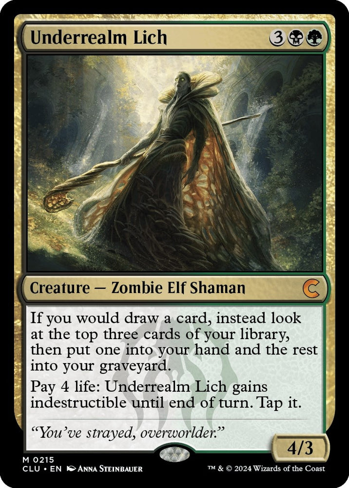 Image for Underrealm Lich (215) [Ravnica: Clue Edition]