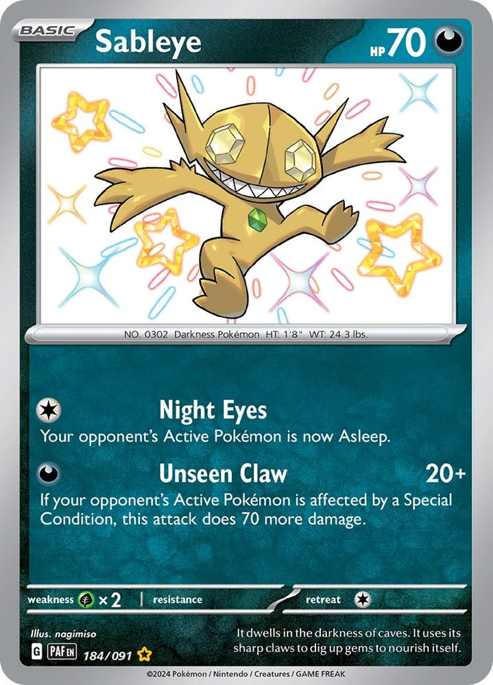 Image for Sableye (184/091) (PAF)