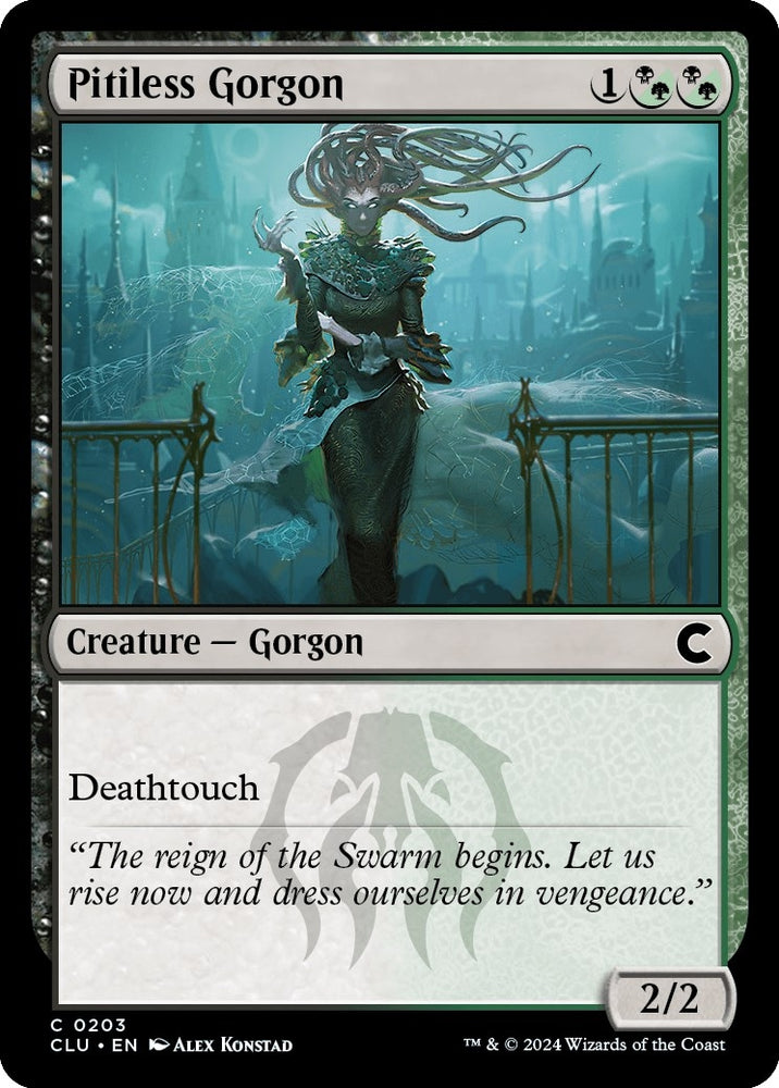 Image for Pitiless Gorgon (203) [Ravnica: Clue Edition]