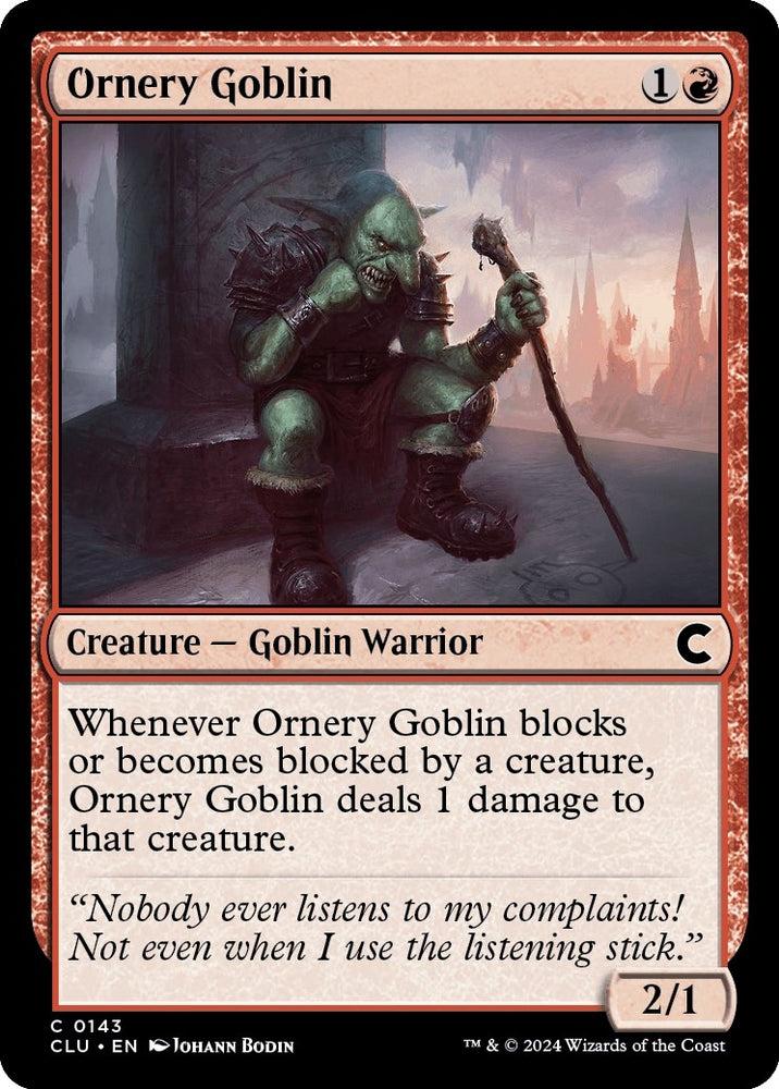 Image for Ornery Goblin (143) [Ravnica: Clue Edition]