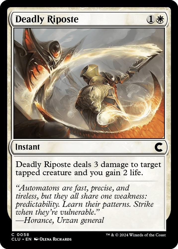 Image for Deadly Riposte (58) [Ravnica: Clue Edition]