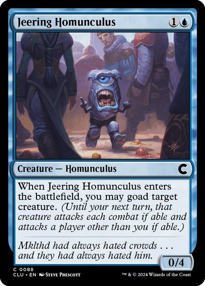 Image for Jeering Homunculus (88) [Ravnica: Clue Edition]