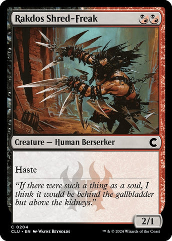 Image for Rakdos Shred-Freak (204) [Ravnica: Clue Edition]