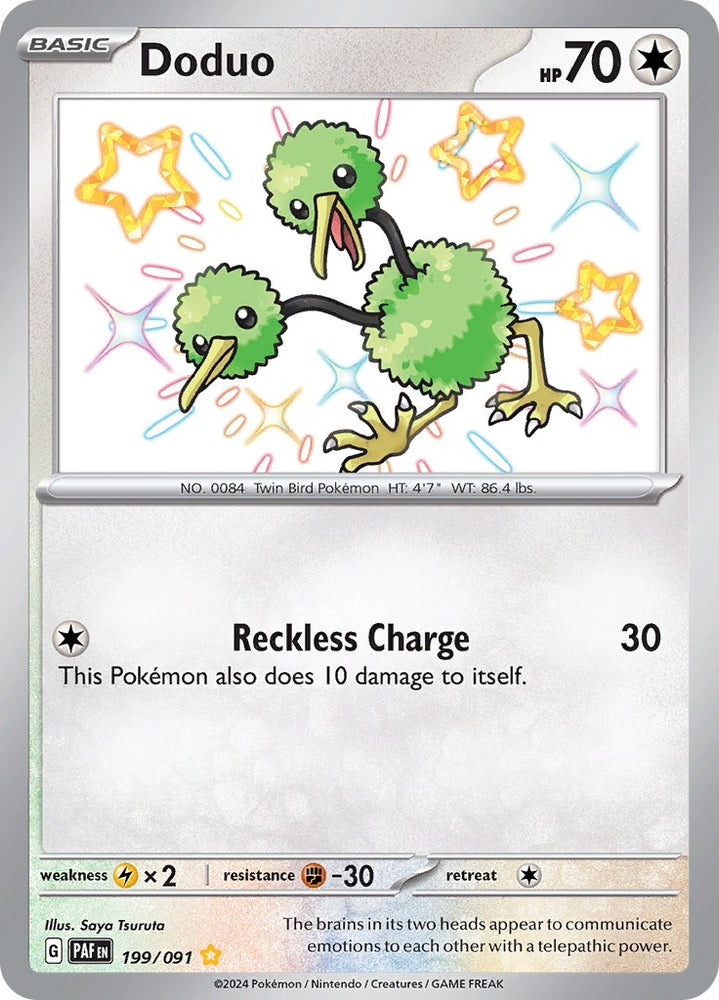 Image for Doduo (199/091) [SV: Paldean Fates]