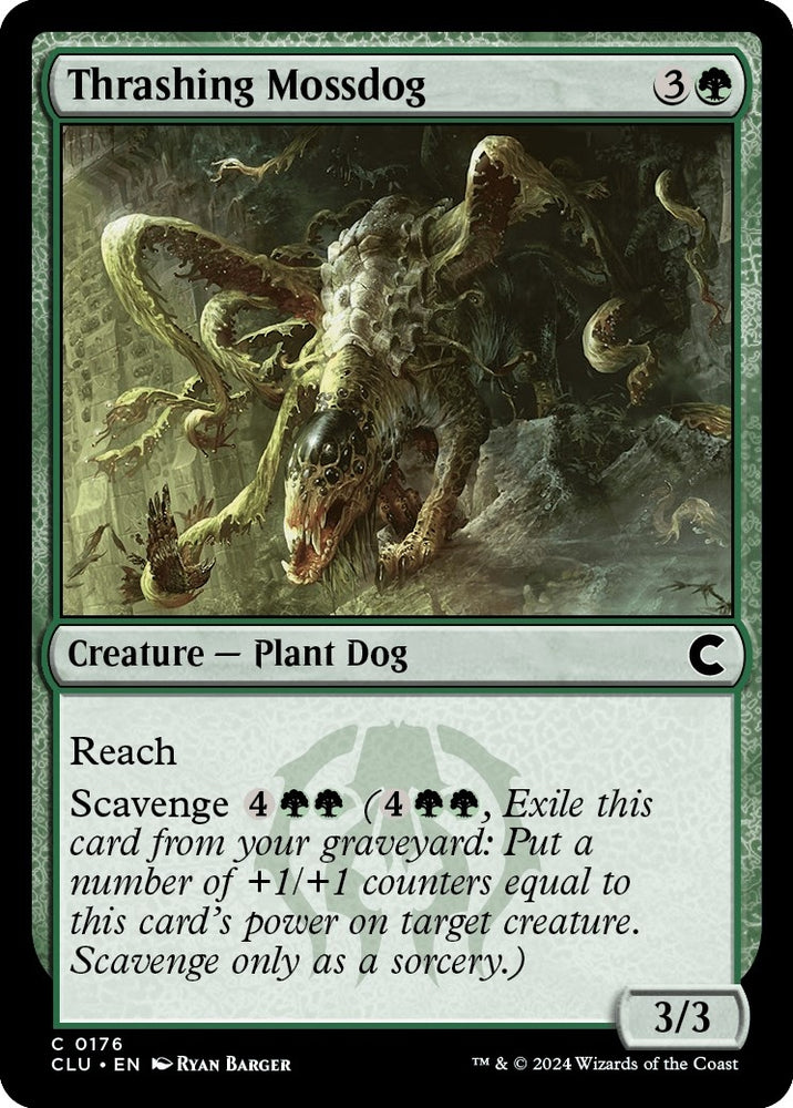 Image for Thrashing Mossdog (176) [Ravnica: Clue Edition]