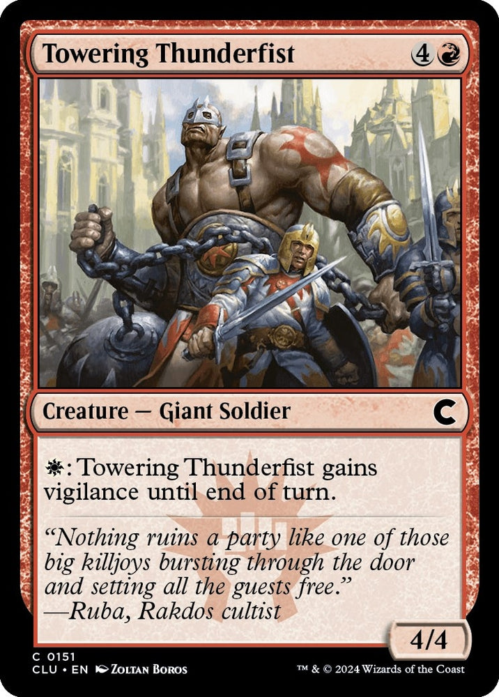 Image for Towering Thunderfist (151) [Ravnica: Clue Edition]
