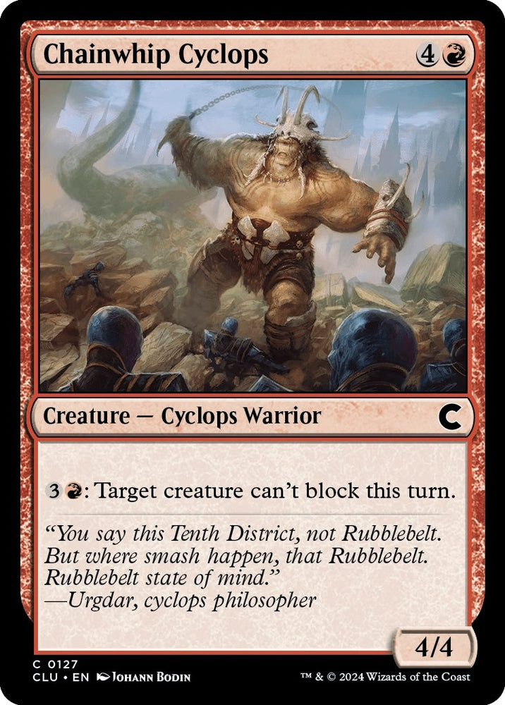 Image for Chainwhip Cyclops (127) [Ravnica: Clue Edition]