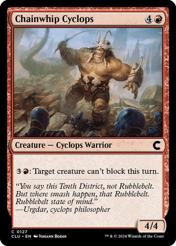 Image for Chainwhip Cyclops (127) [Ravnica: Clue Edition]