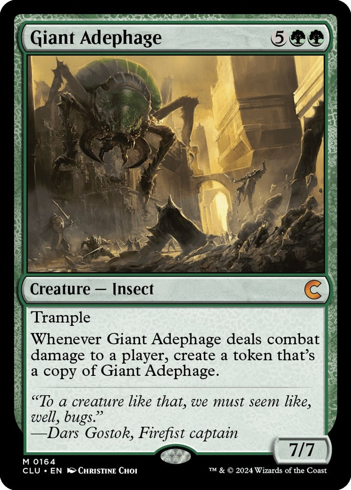 Image for Giant Adephage (164) [Ravnica: Clue Edition]