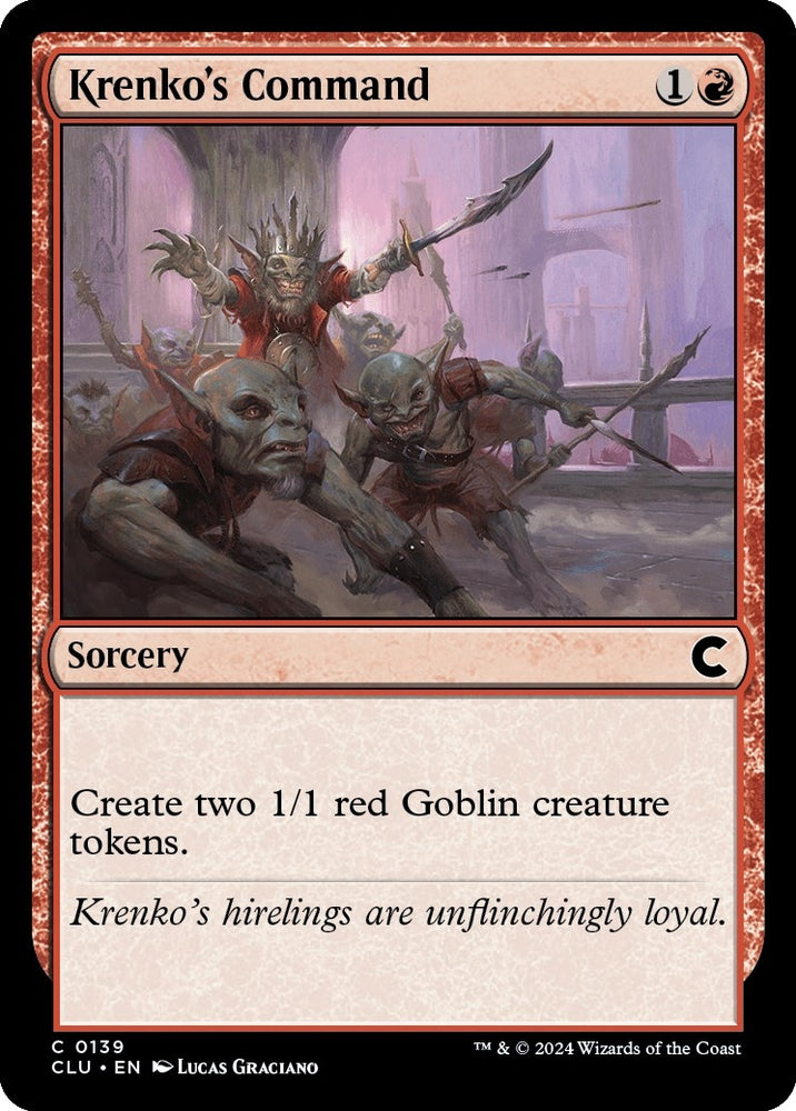 Image for Krenko's Command (139) [Ravnica: Clue Edition]