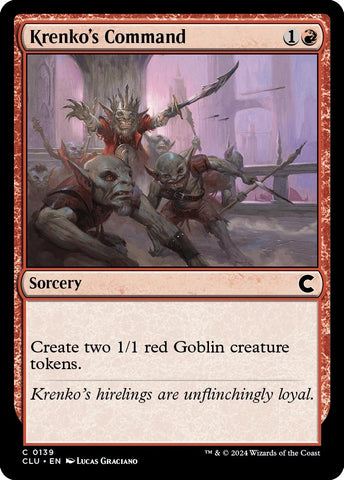 Image for Krenko's Command (139) [Ravnica: Clue Edition]