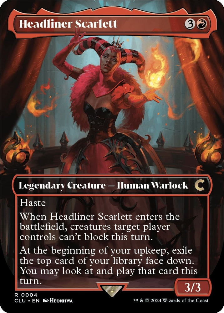 Image for Headliner Scarlett (Borderless) (4) [Ravnica: Clue Edition]