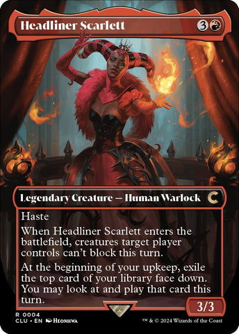Image for Headliner Scarlett (Borderless) (4) [Ravnica: Clue Edition]
