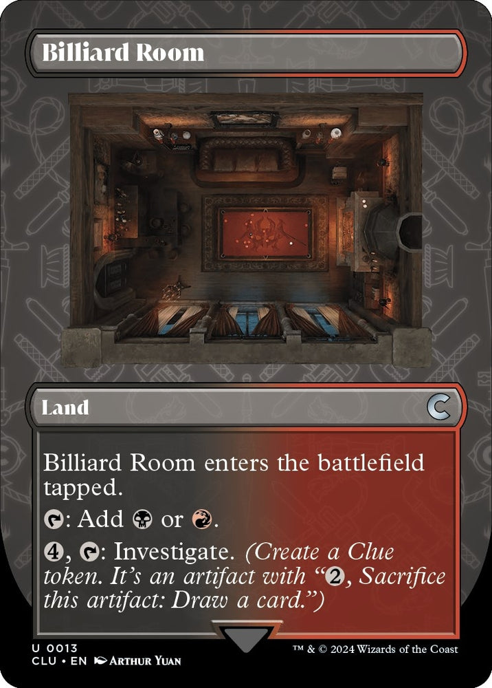 Image for Billiard Room (Borderless) (13) [Ravnica: Clue Edition]