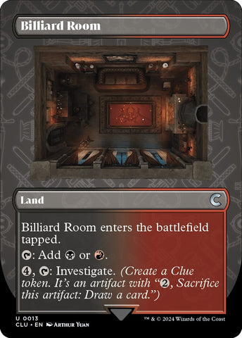 Image for Billiard Room (Borderless) (13) [Ravnica: Clue Edition]