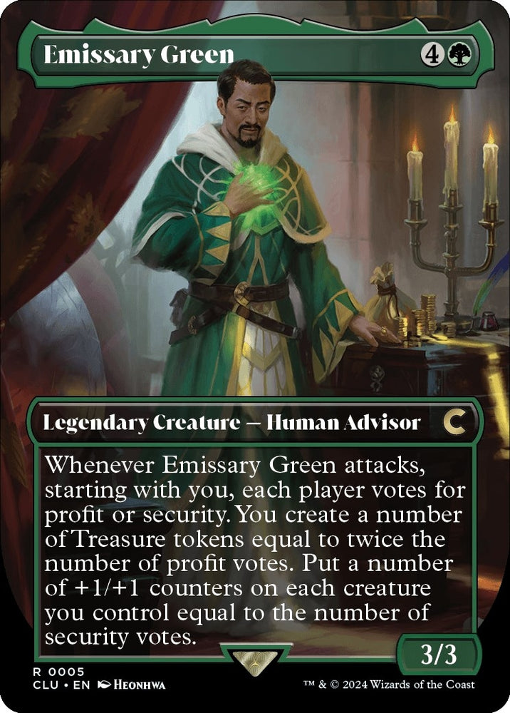 Image for Emissary Green (Borderless) (5) [Ravnica: Clue Edition]