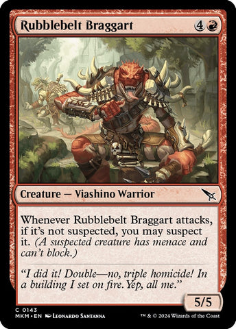 Image for Rubblebelt Braggart (143) [Murders at Karlov Manor]