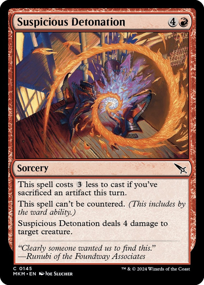 Image for Suspicious Detonation (145) [Murders at Karlov Manor]