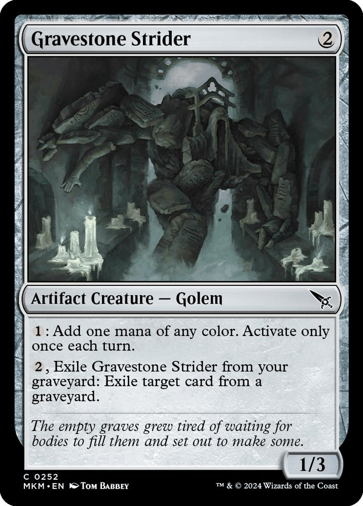 Image for Gravestone Strider (252) [Murders at Karlov Manor]