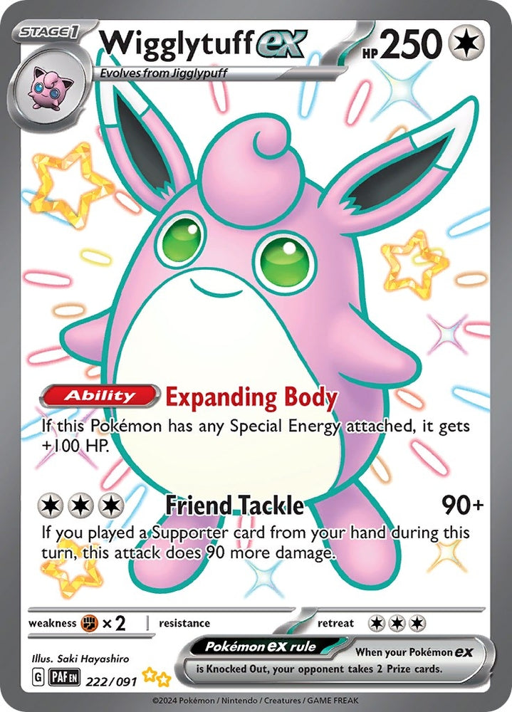 Image for Wigglytuff ex (222/091) [SV: Paldean Fates]