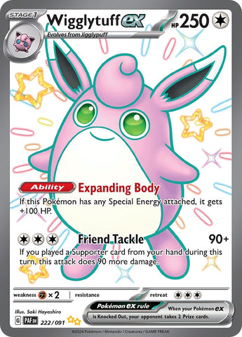 Image for Wigglytuff ex (222/091) [SV: Paldean Fates]