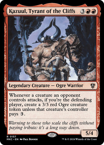 Image for Kazuul, Tyrant of the Cliffs (157) [Commander: Murders at Karlov Manor]