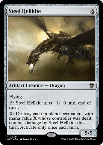 Image for Steel Hellkite (239) [Commander: Murders at Karlov Manor]