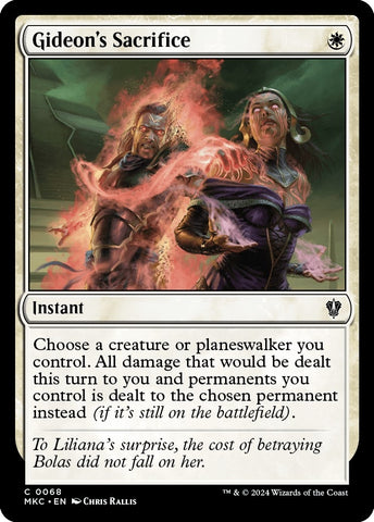 Image for Gideon's Sacrifice (68) [Commander: Murders at Karlov Manor]
