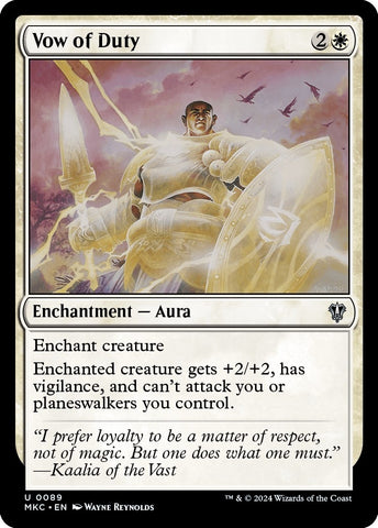Image for Vow of Duty (89) [Commander: Murders at Karlov Manor]