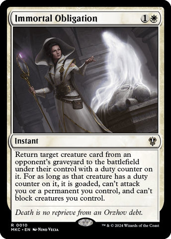 Image for Immortal Obligation (10) [Commander: Murders at Karlov Manor]
