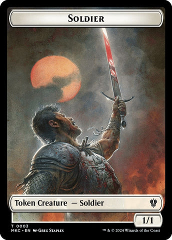 Image for Soldier // Kobolds of Kher Keep Double-Sided Token (3 // 12) [Commander: Murders at Karlov Manor]