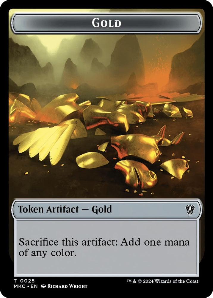 Image for Gold // Kobolds of Kher Keep Double-Sided Token (25 // 12) [Commander: Murders at Karlov Manor]