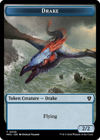 Image for Drake // Cat Double-Sided Token (6 // 15) [Commander: Murders at Karlov Manor]
