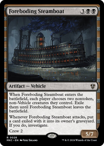 Image for Foreboding Steamboat (28) [Commander: Murders at Karlov Manor]