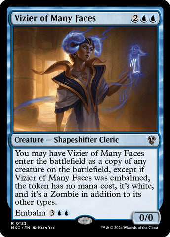 Image for Vizier of Many Faces (123) [Commander: Murders at Karlov Manor]