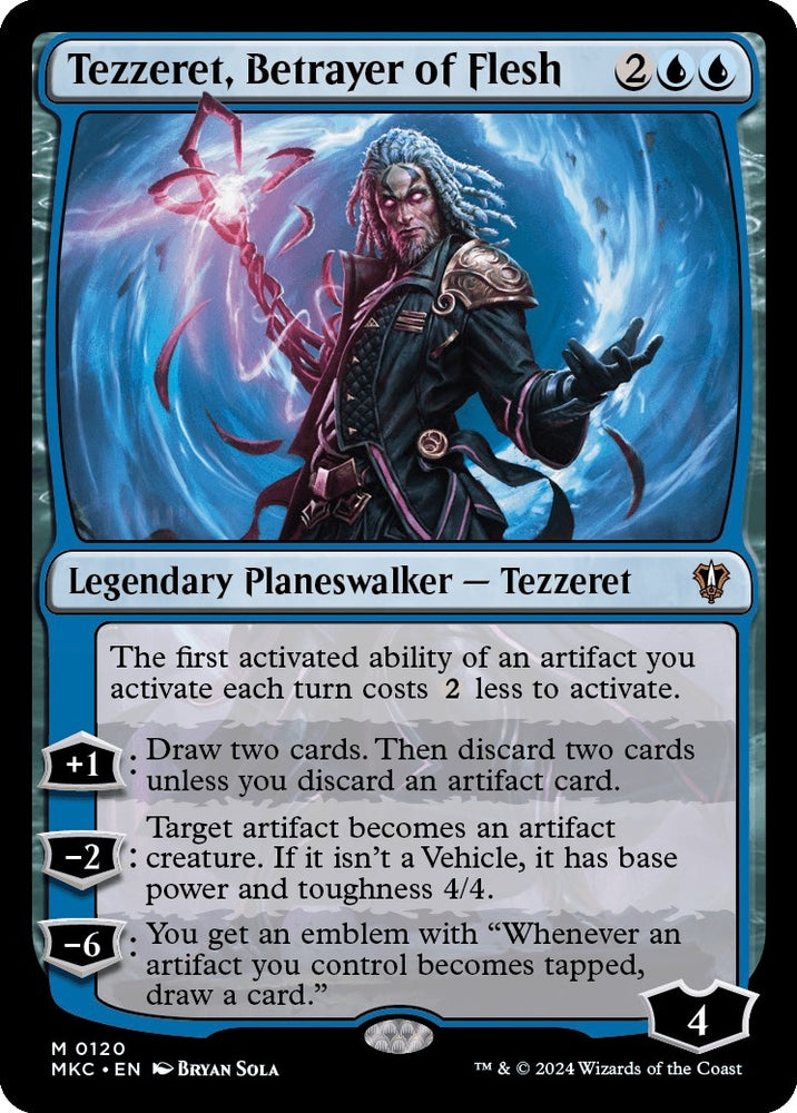 Image for Tezzeret, Betrayer of Flesh (120) [Commander: Murders at Karlov Manor]