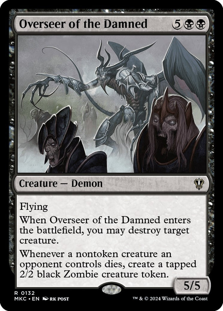 Image for Overseer of the Damned (132) [Commander: Murders at Karlov Manor]
