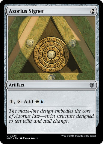 Image for Azorius Signet (224) [Commander: Murders at Karlov Manor]
