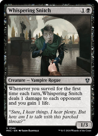 Image for Whispering Snitch (144) [Commander: Murders at Karlov Manor]